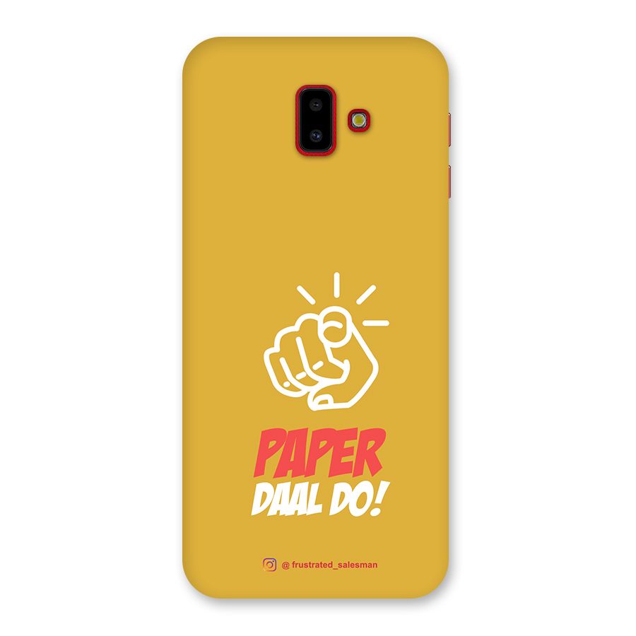 Paper Daal Do Mustard Yellow Back Case for Galaxy J6 Plus