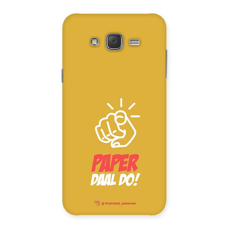Paper Daal Do Mustard Yellow Back Case for Galaxy J7