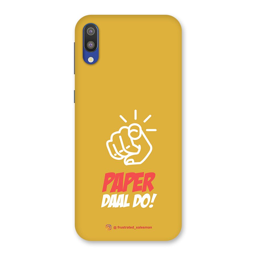 Paper Daal Do Mustard Yellow Back Case for Galaxy M10