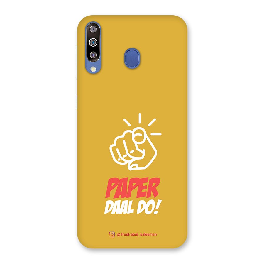 Paper Daal Do Mustard Yellow Back Case for Galaxy M30