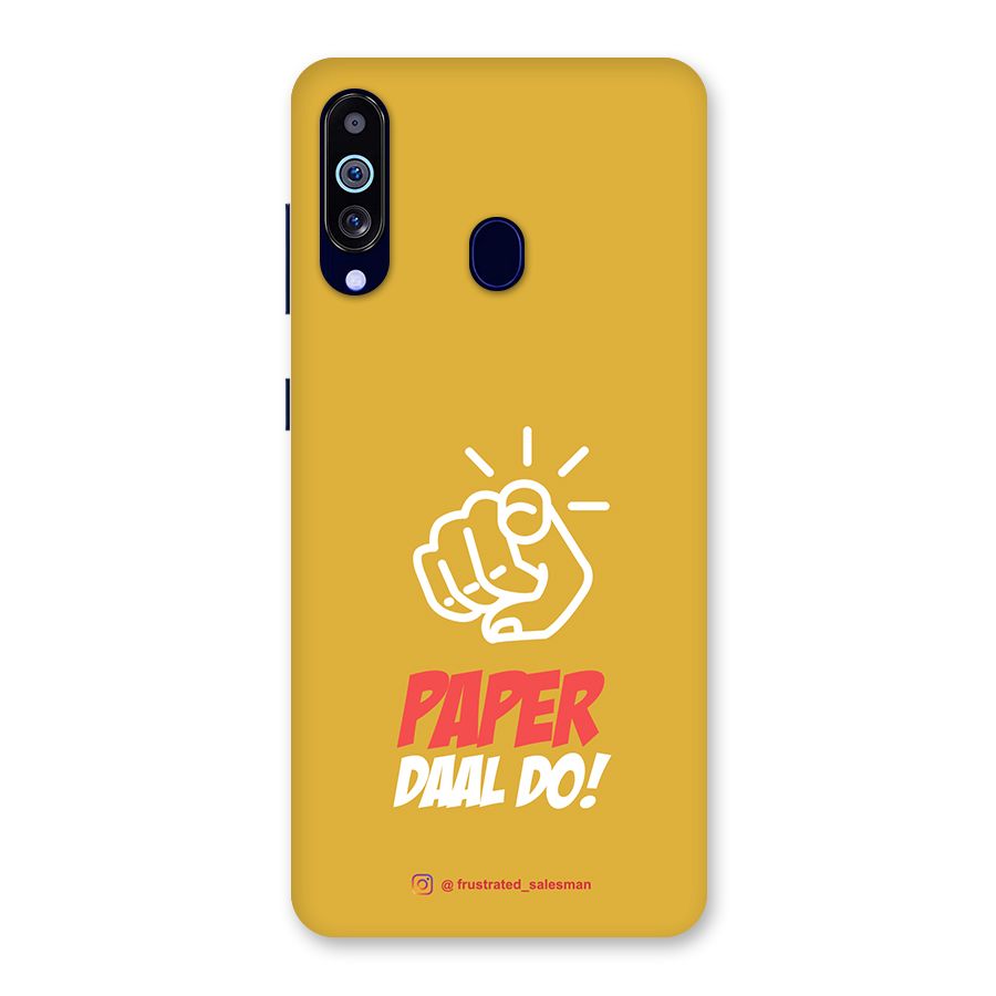 Paper Daal Do Mustard Yellow Back Case for Galaxy M40