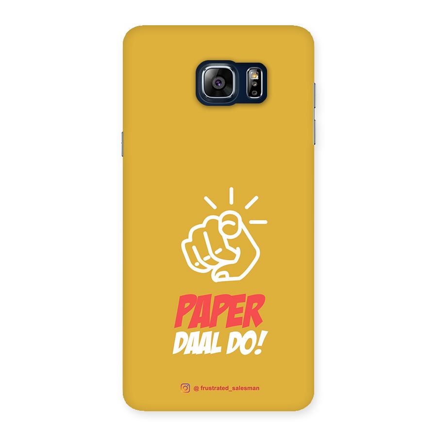 Paper Daal Do Mustard Yellow Back Case for Galaxy Note 5