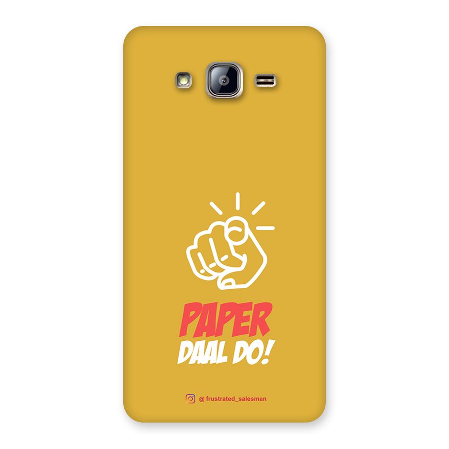 Paper Daal Do Mustard Yellow Back Case for Galaxy On5