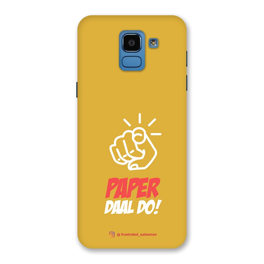 Paper Daal Do Mustard Yellow Back Case for Galaxy On6