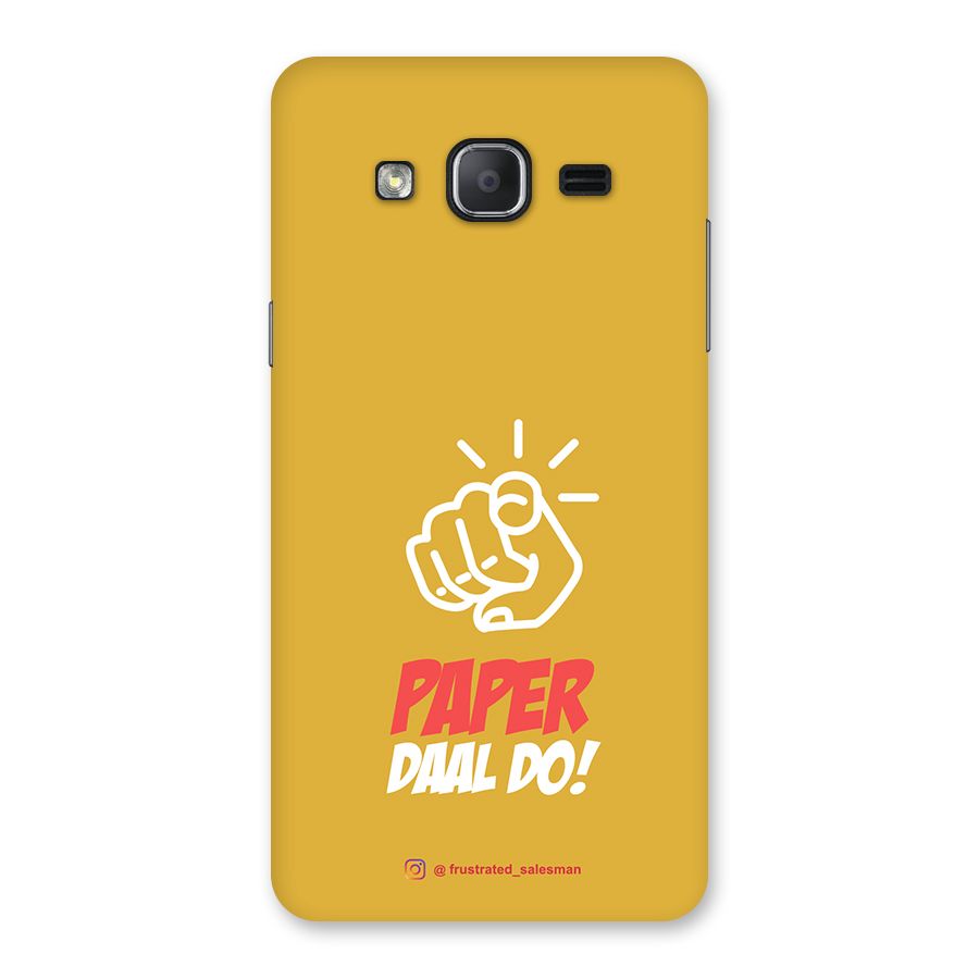 Paper Daal Do Mustard Yellow Back Case for Galaxy On7 2015