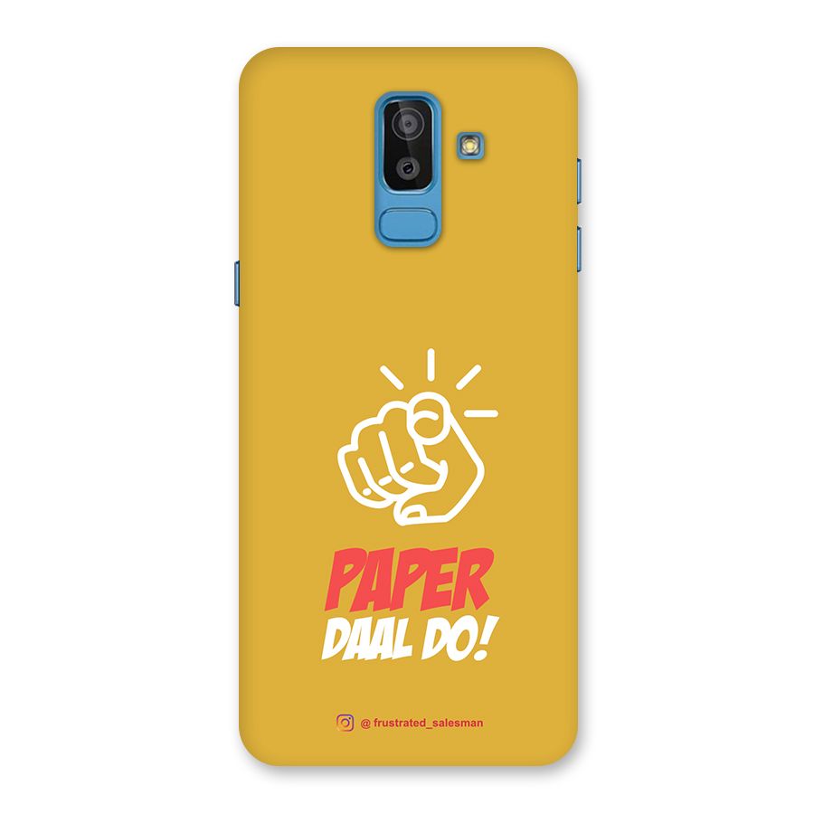 Paper Daal Do Mustard Yellow Back Case for Galaxy On8 (2018)