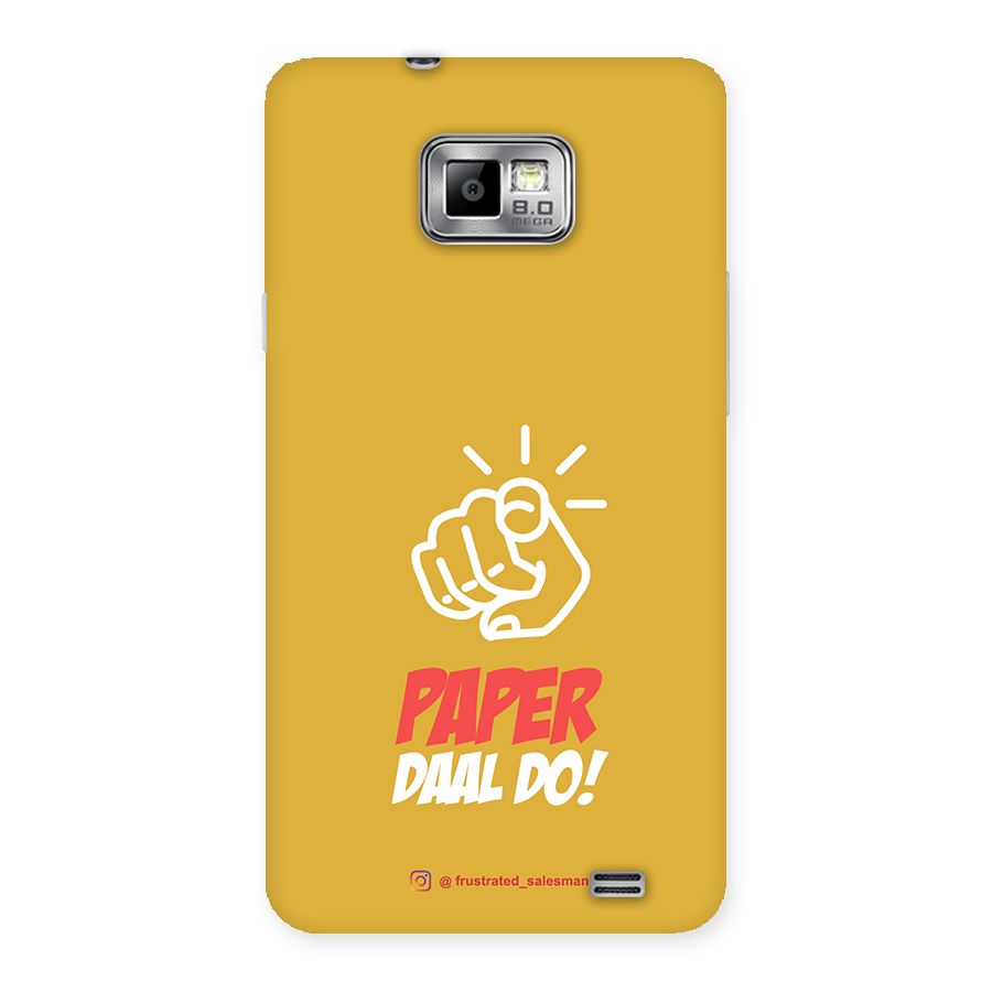 Paper Daal Do Mustard Yellow Back Case for Galaxy S2