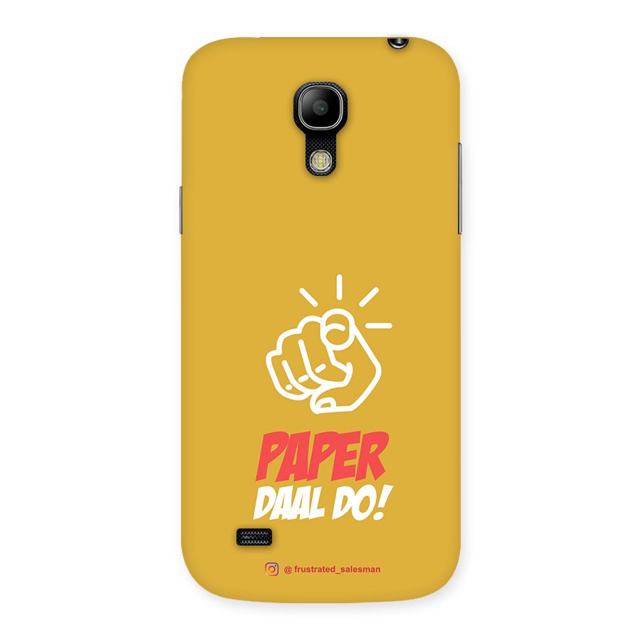 Paper Daal Do Mustard Yellow Back Case for Galaxy S4 Mini