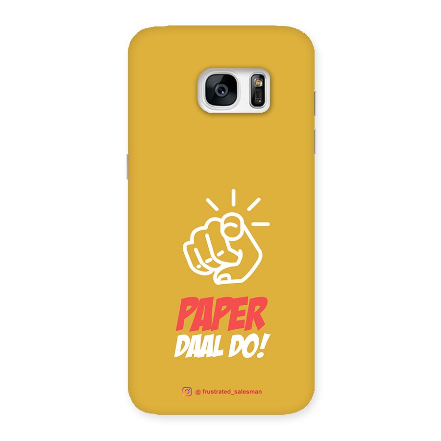 Paper Daal Do Mustard Yellow Back Case for Galaxy S7 Edge