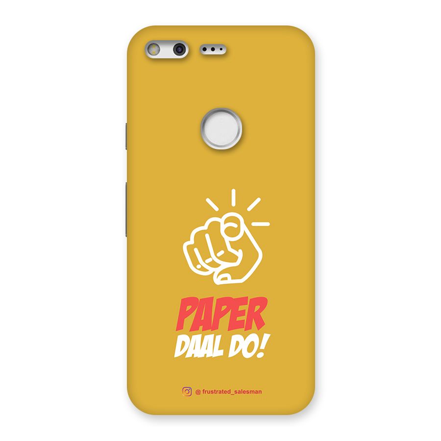 Paper Daal Do Mustard Yellow Back Case for Google Pixel
