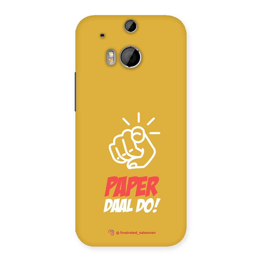 Paper Daal Do Mustard Yellow Back Case for HTC One M8