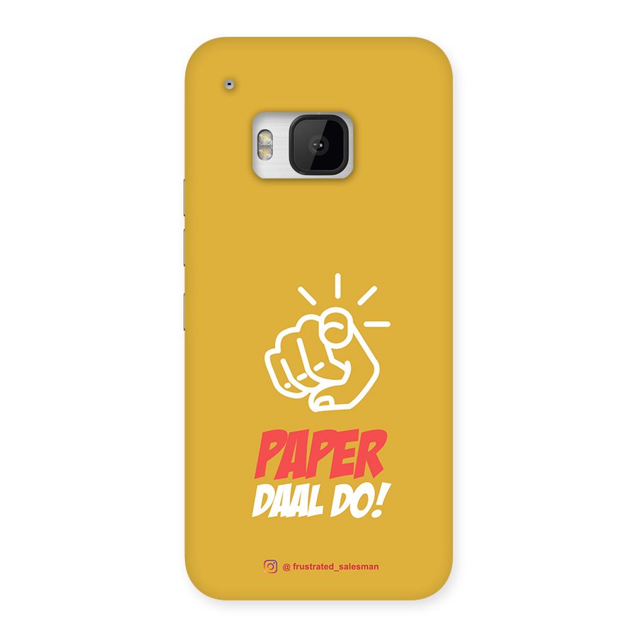 Paper Daal Do Mustard Yellow Back Case for HTC One M9