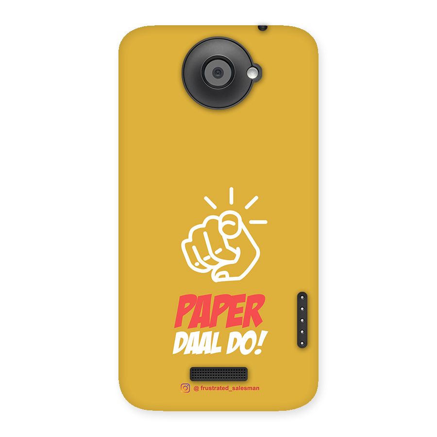 Paper Daal Do Mustard Yellow Back Case for HTC One X