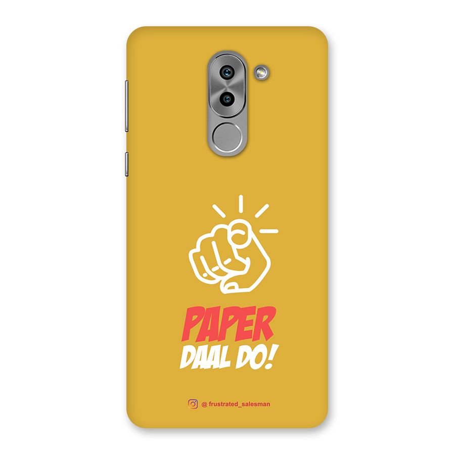Paper Daal Do Mustard Yellow Back Case for Honor 6X