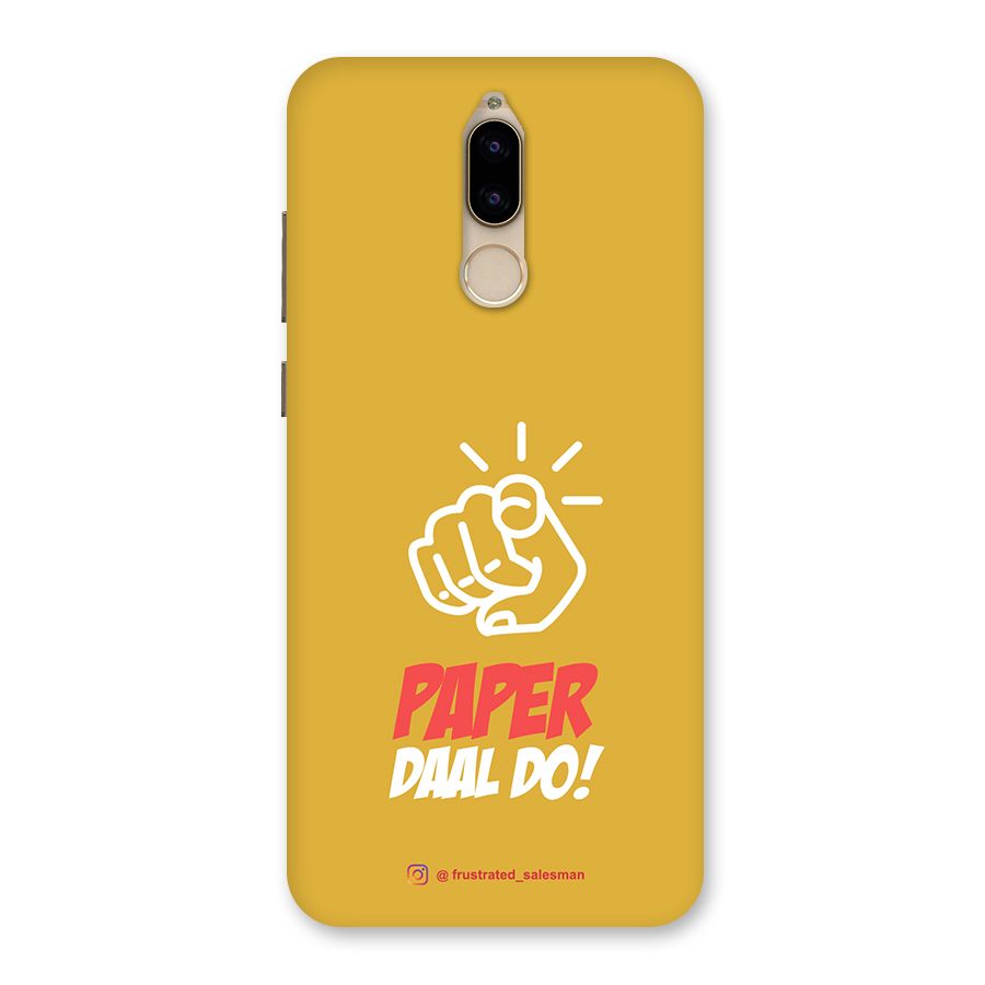 Paper Daal Do Mustard Yellow Back Case for Honor 9i