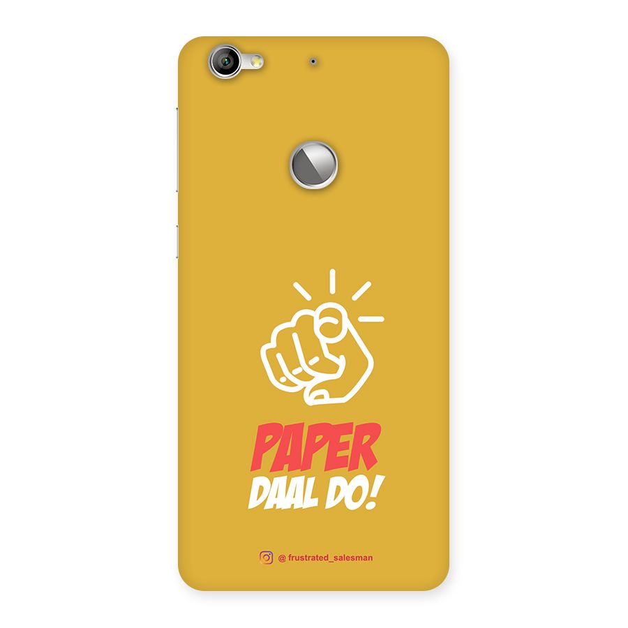 Paper Daal Do Mustard Yellow Back Case for LeTV Le 1s