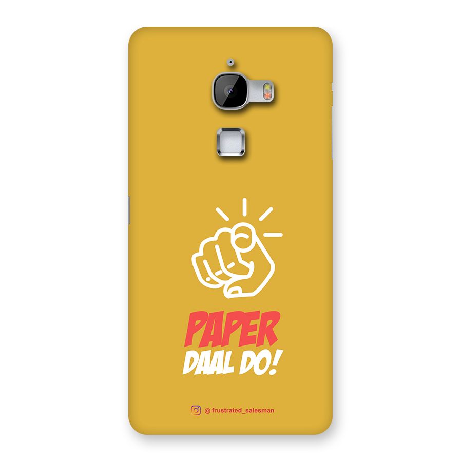 Paper Daal Do Mustard Yellow Back Case for LeTv Le Max