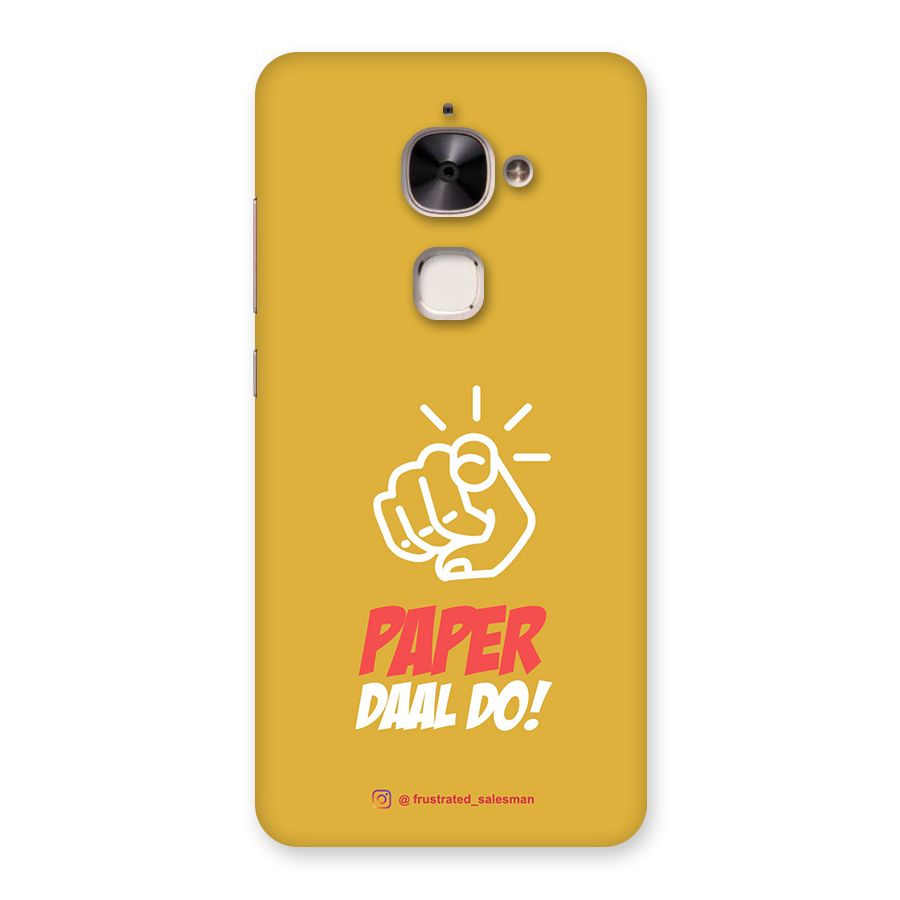 Paper Daal Do Mustard Yellow Back Case for Le 2
