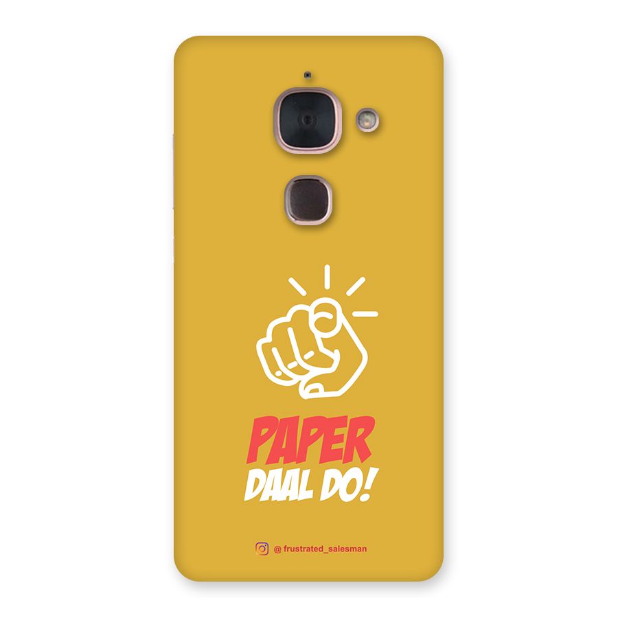 Paper Daal Do Mustard Yellow Back Case for Le Max 2