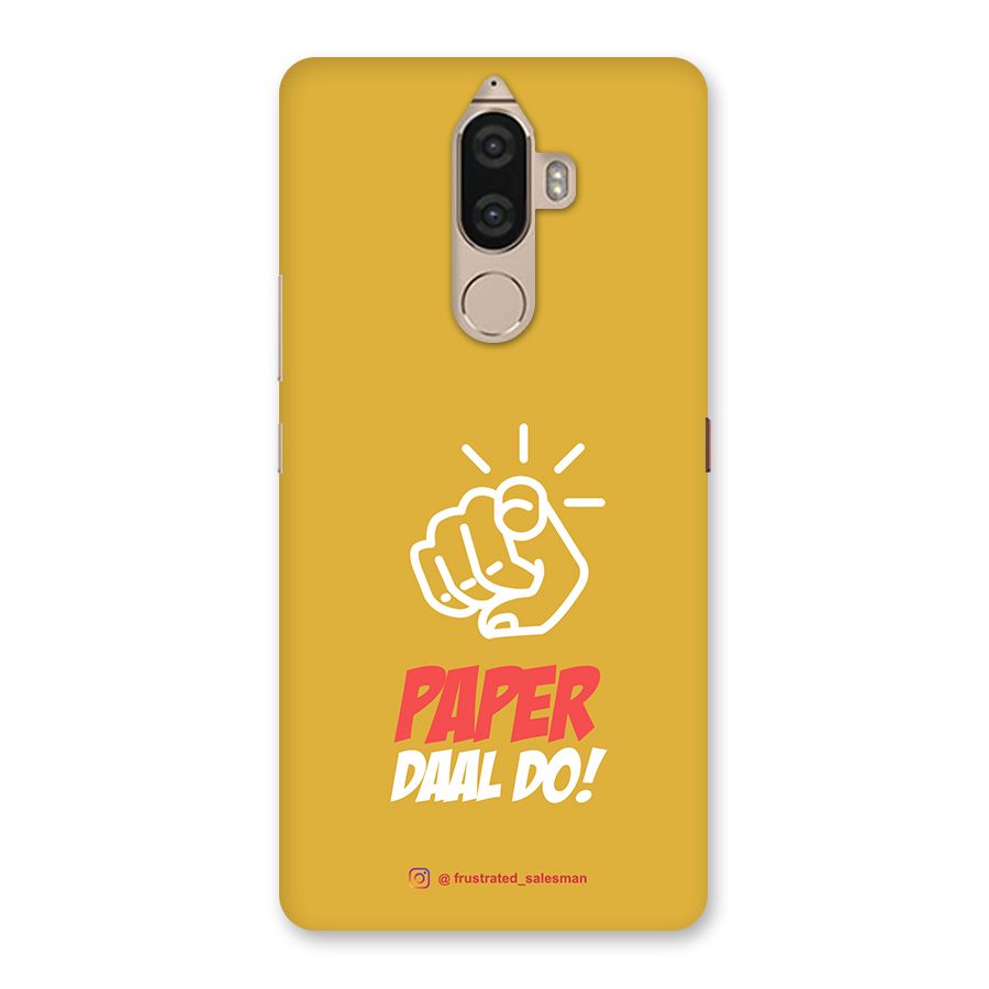 Paper Daal Do Mustard Yellow Back Case for Lenovo K8 Note