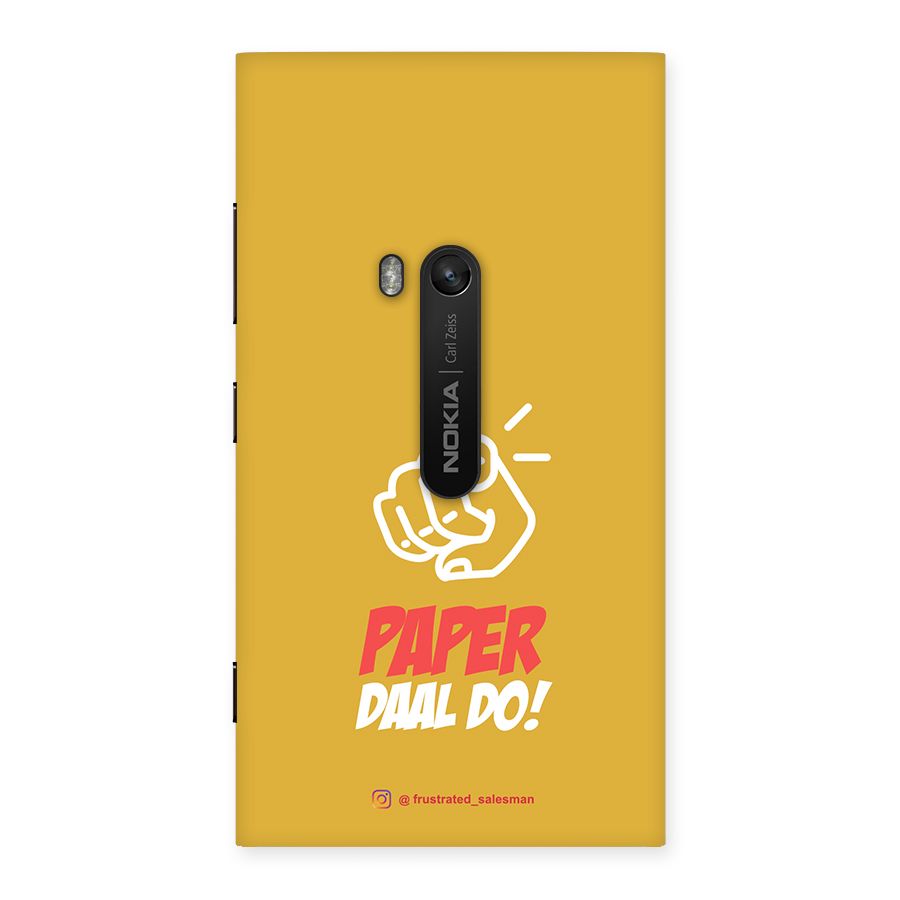 Paper Daal Do Mustard Yellow Back Case for Lumia 920
