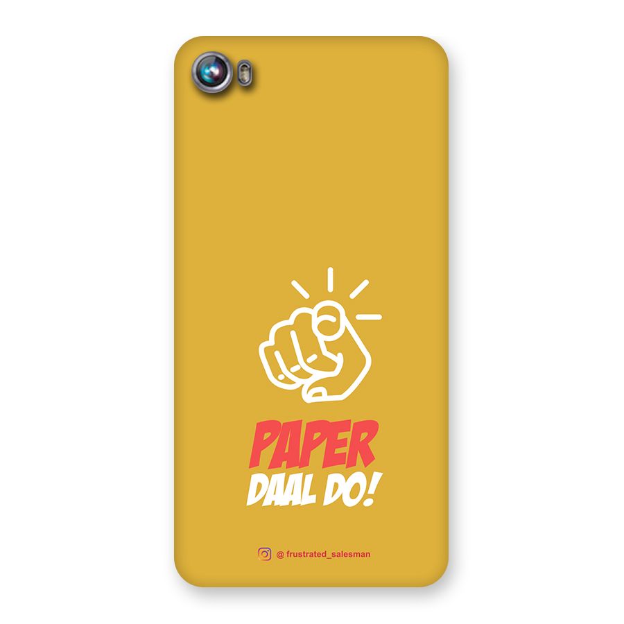 Paper Daal Do Mustard Yellow Back Case for Micromax Canvas Fire 4 A107
