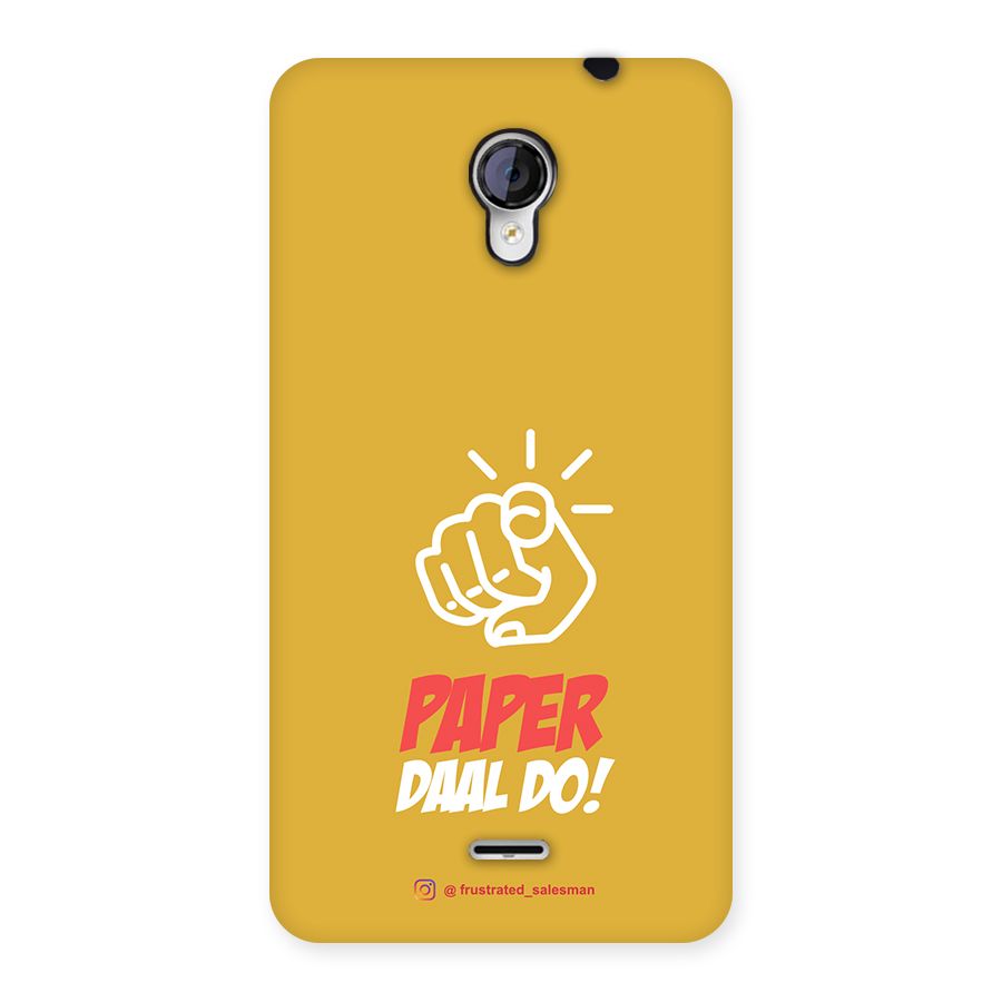 Paper Daal Do Mustard Yellow Back Case for Micromax Unite 2 A106