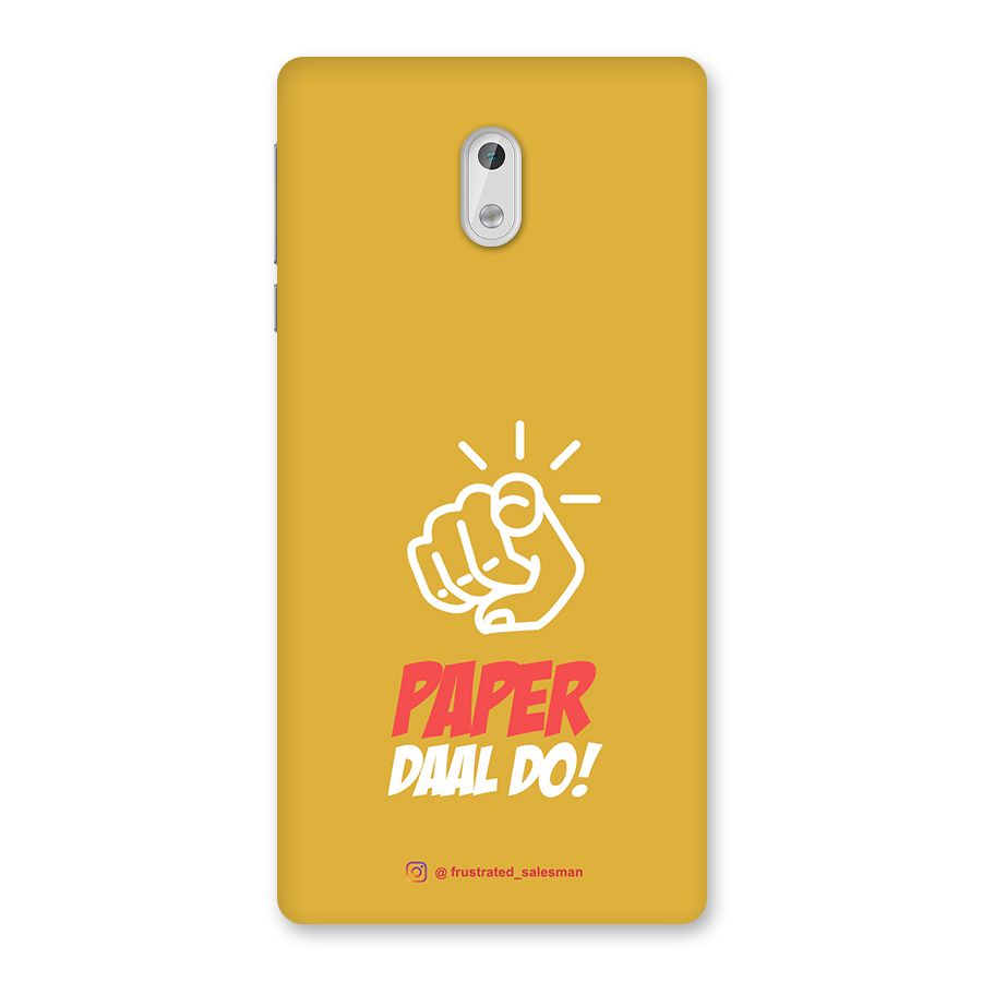 Paper Daal Do Mustard Yellow Back Case for Nokia 3