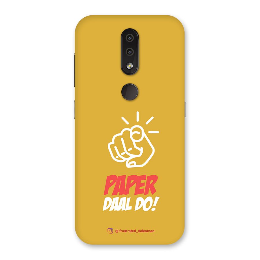 Paper Daal Do Mustard Yellow Back Case for Nokia 4.2