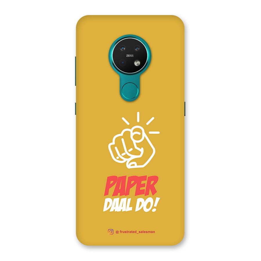 Paper Daal Do Mustard Yellow Back Case for Nokia 7.2