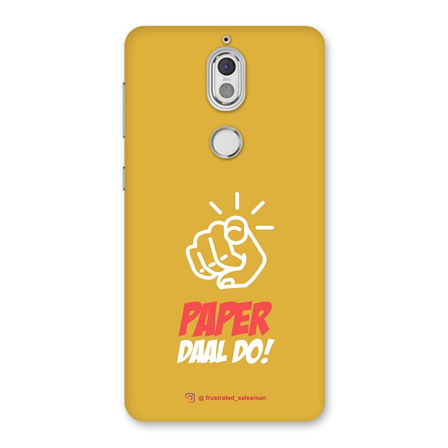 Paper Daal Do Mustard Yellow Back Case for Nokia 7