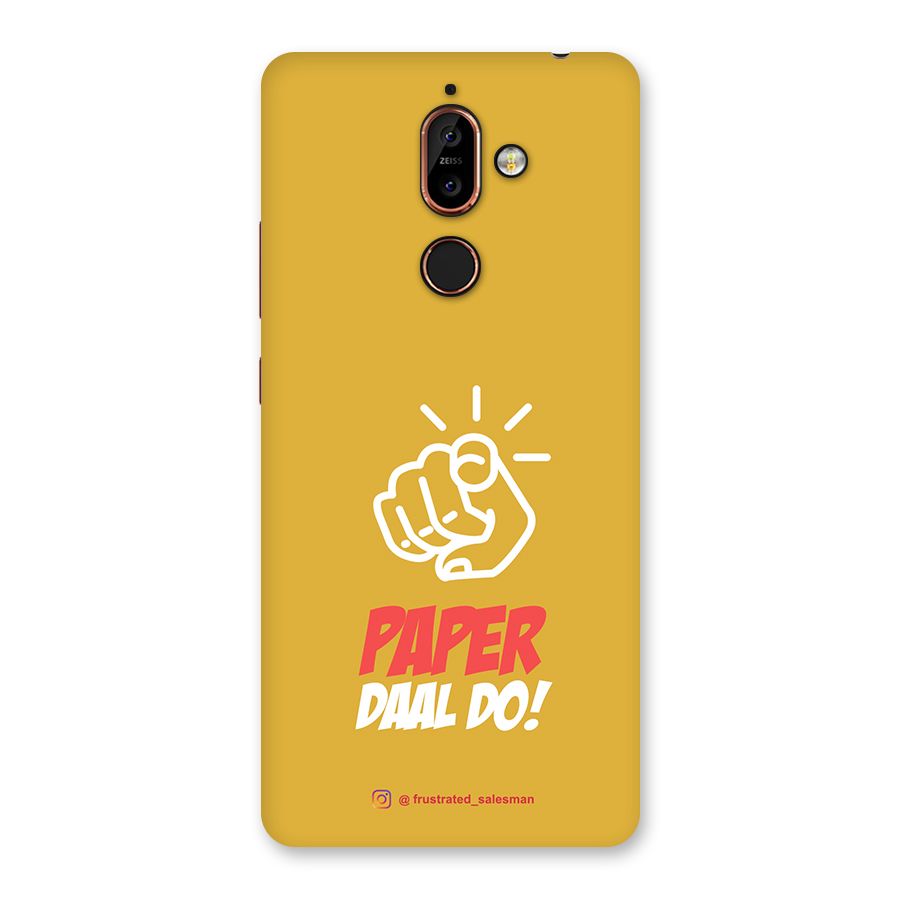 Paper Daal Do Mustard Yellow Back Case for Nokia 7 Plus