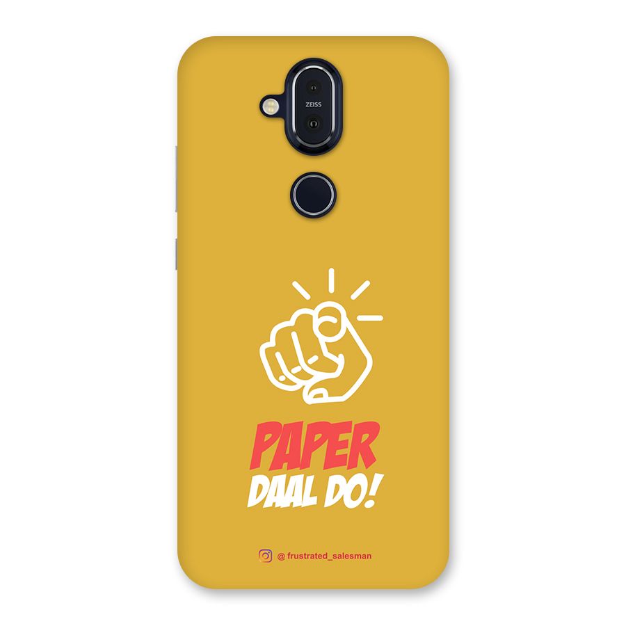 Paper Daal Do Mustard Yellow Back Case for Nokia 8.1