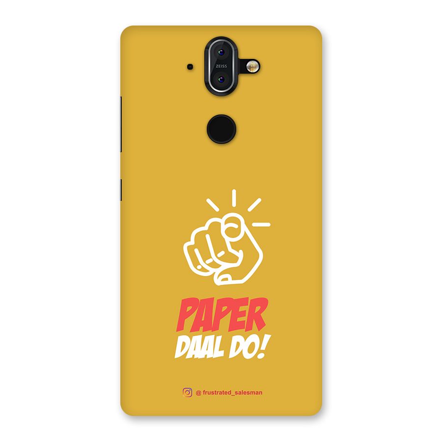 Paper Daal Do Mustard Yellow Back Case for Nokia 8 Sirocco
