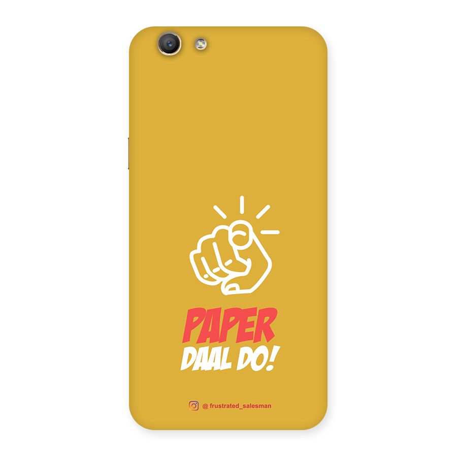Paper Daal Do Mustard Yellow Back Case for Oppo A59