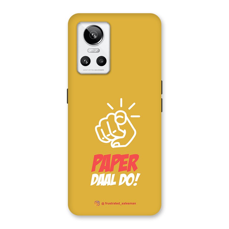 Paper Daal Do Mustard Yellow Back Case for Realme GT Neo 3