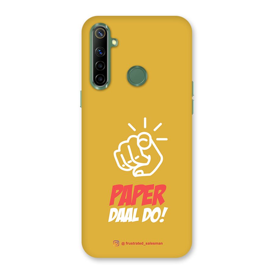 Paper Daal Do Mustard Yellow Back Case for Realme Narzo 10
