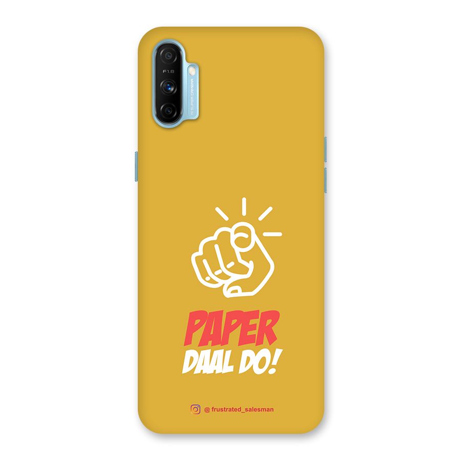 Paper Daal Do Mustard Yellow Back Case for Realme Narzo 20A