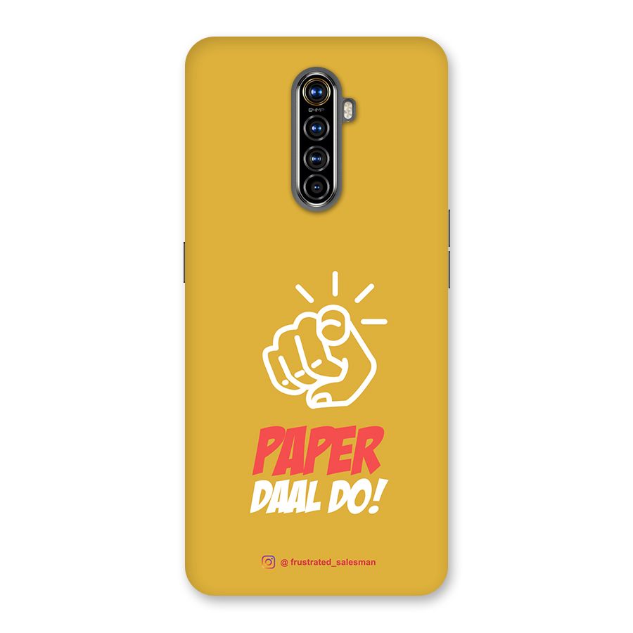 Paper Daal Do Mustard Yellow Back Case for Realme X2 Pro