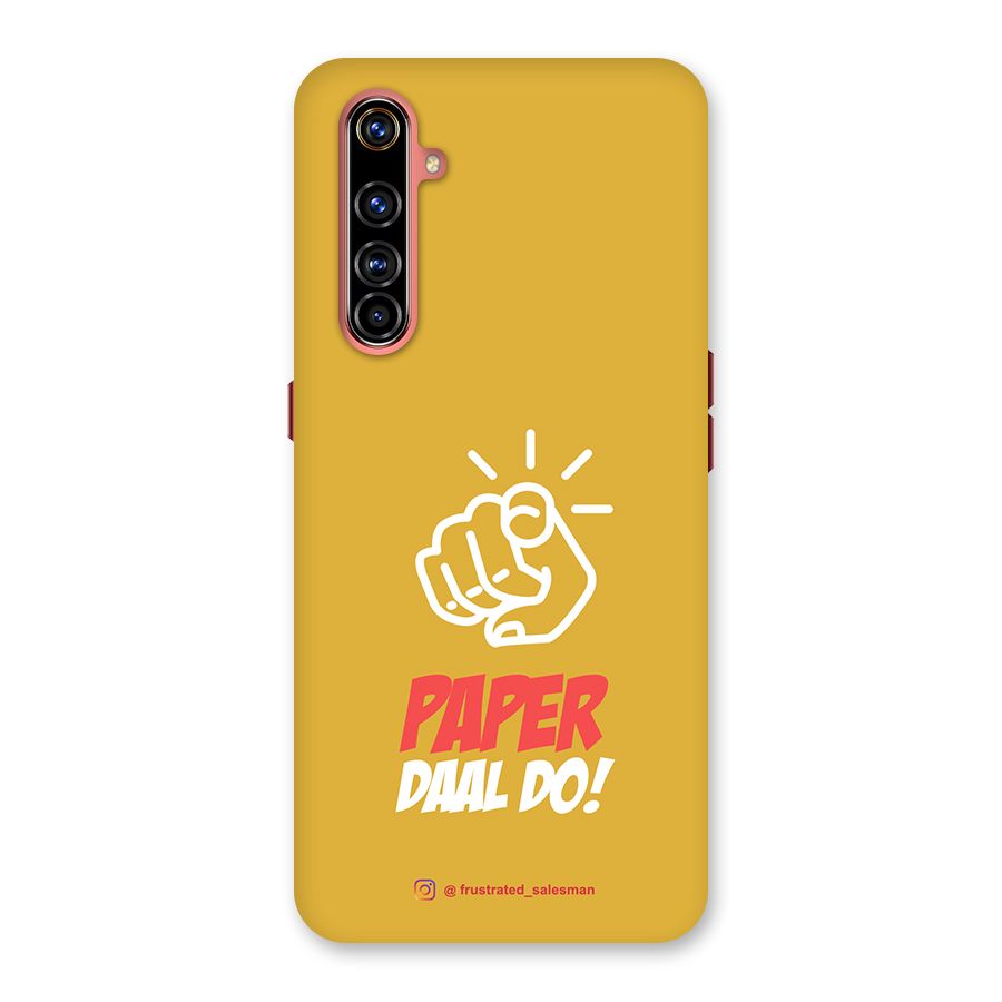 Paper Daal Do Mustard Yellow Back Case for Realme X50 Pro