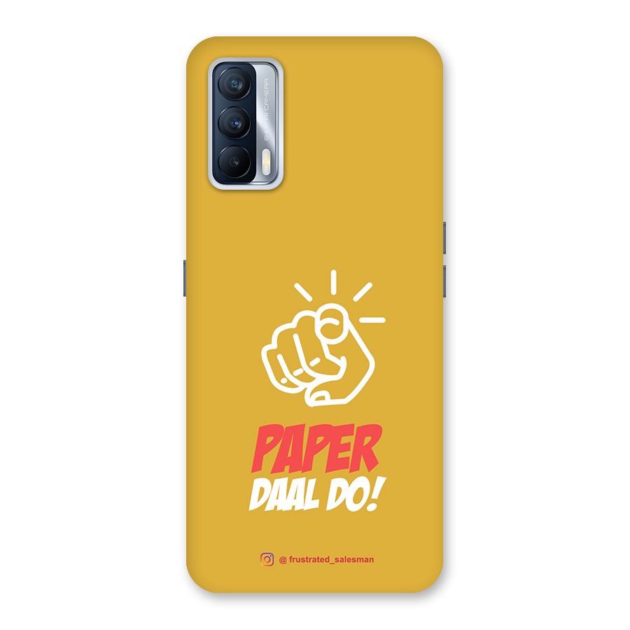 Paper Daal Do Mustard Yellow Back Case for Realme X7