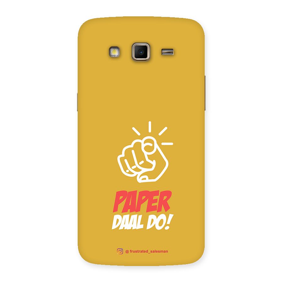 Paper Daal Do Mustard Yellow Back Case for Samsung Galaxy Grand 2