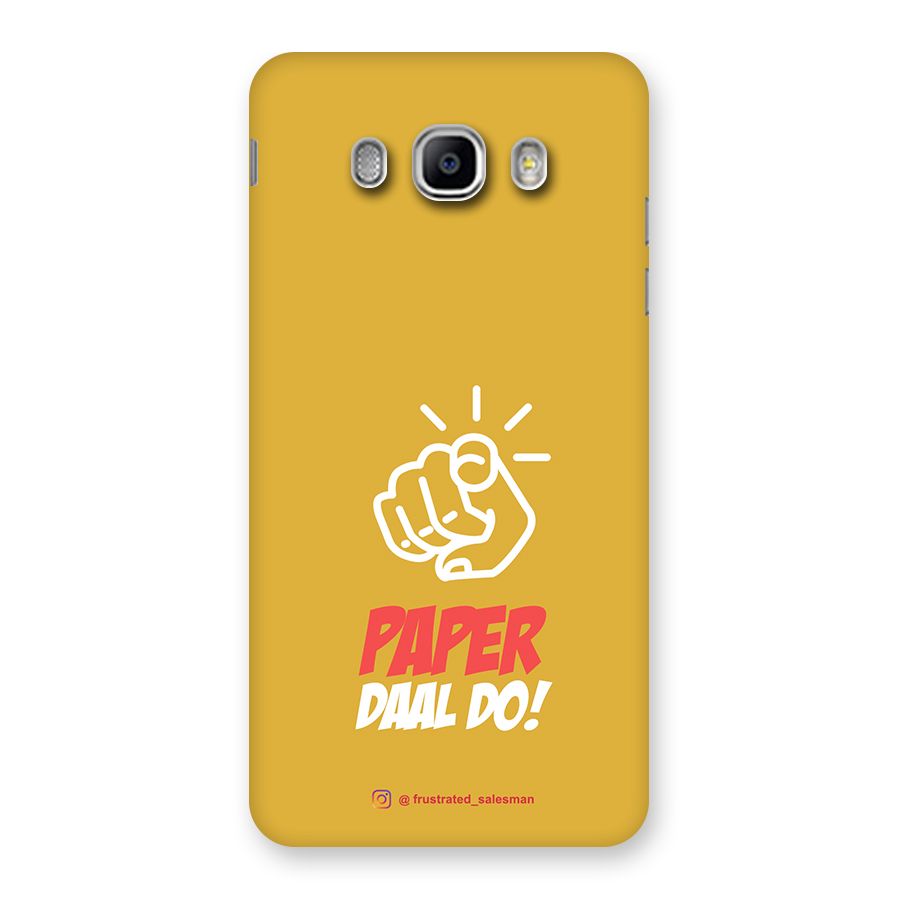 Paper Daal Do Mustard Yellow Back Case for Samsung Galaxy J5 2016
