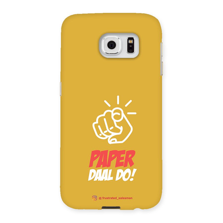 Paper Daal Do Mustard Yellow Back Case for Samsung Galaxy S6