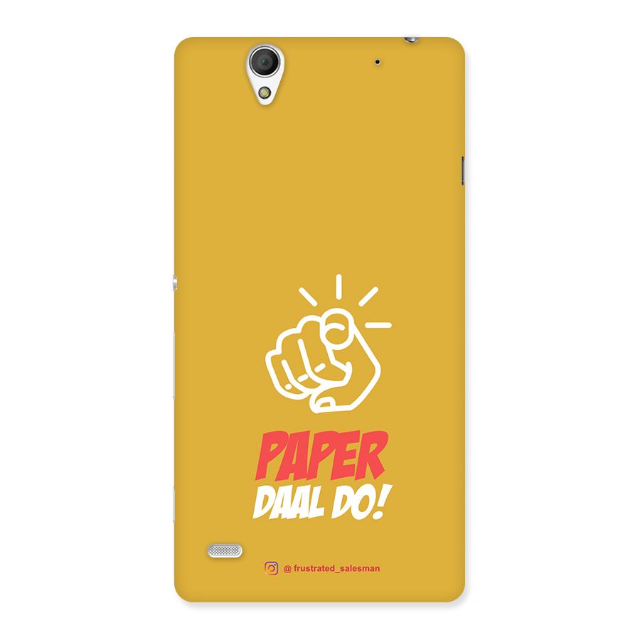 Paper Daal Do Mustard Yellow Back Case for Sony Xperia C4
