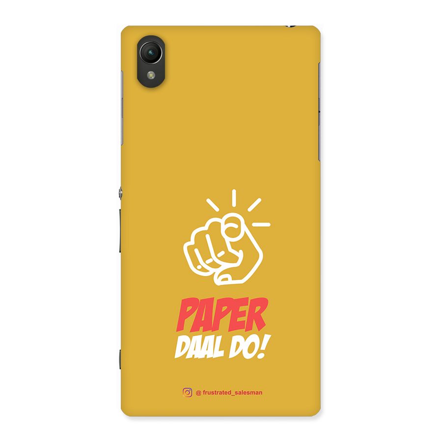 Paper Daal Do Mustard Yellow Back Case for Sony Xperia Z1