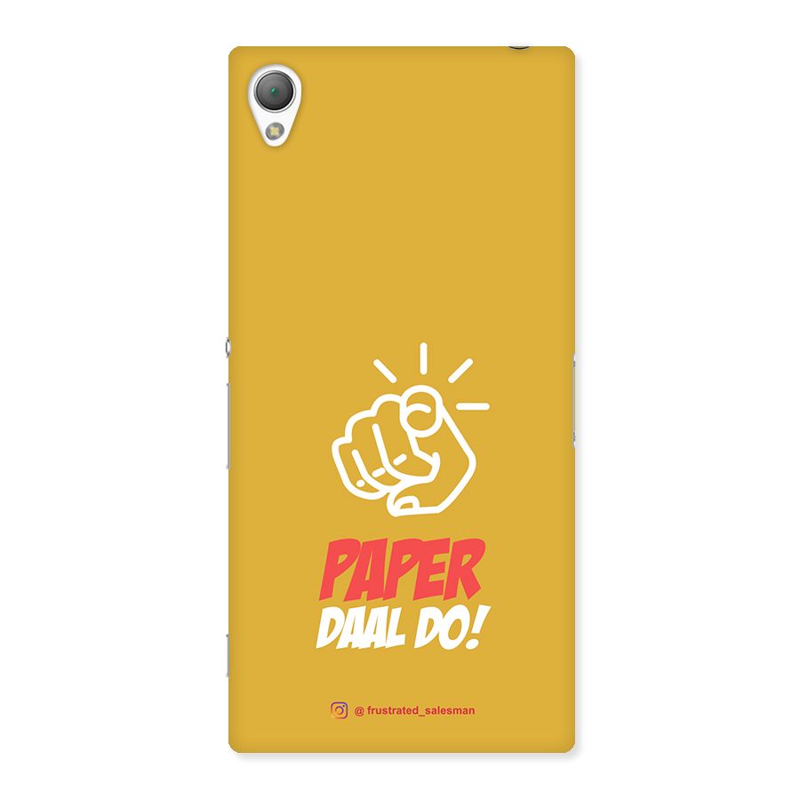 Paper Daal Do Mustard Yellow Back Case for Sony Xperia Z3