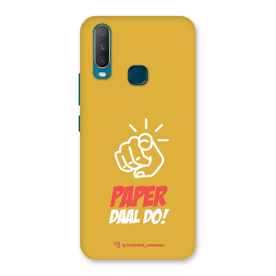 Paper Daal Do Mustard Yellow Back Case for Vivo Y11