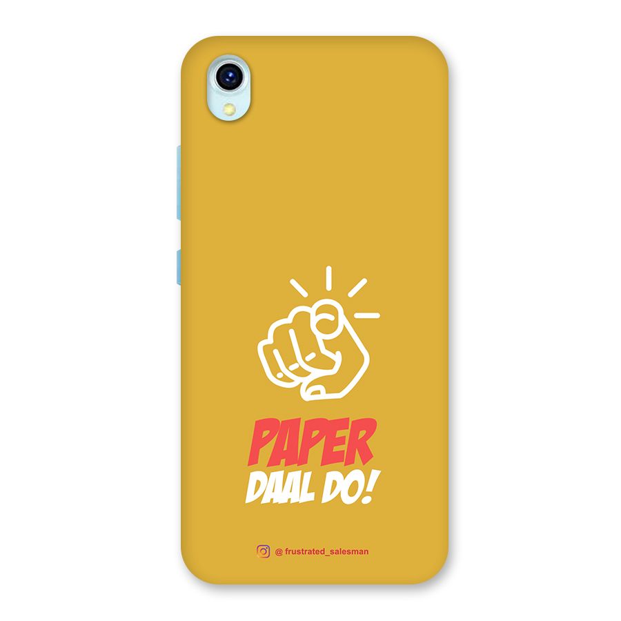 Paper Daal Do Mustard Yellow Back Case for Vivo Y1s