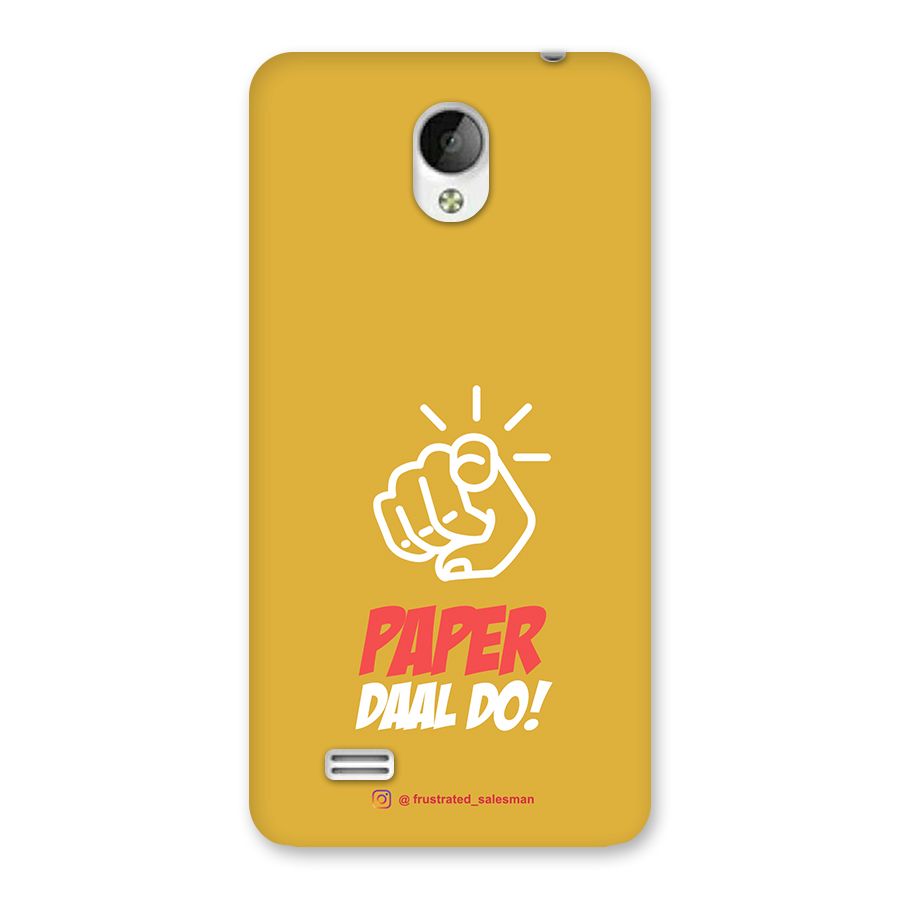 Paper Daal Do Mustard Yellow Back Case for Vivo Y21